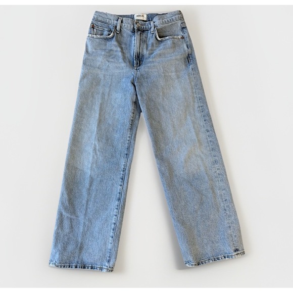 Agolde Denim - AGOLDE Harper Crop Womens Size 26 High Rise Straight Light Wash $188